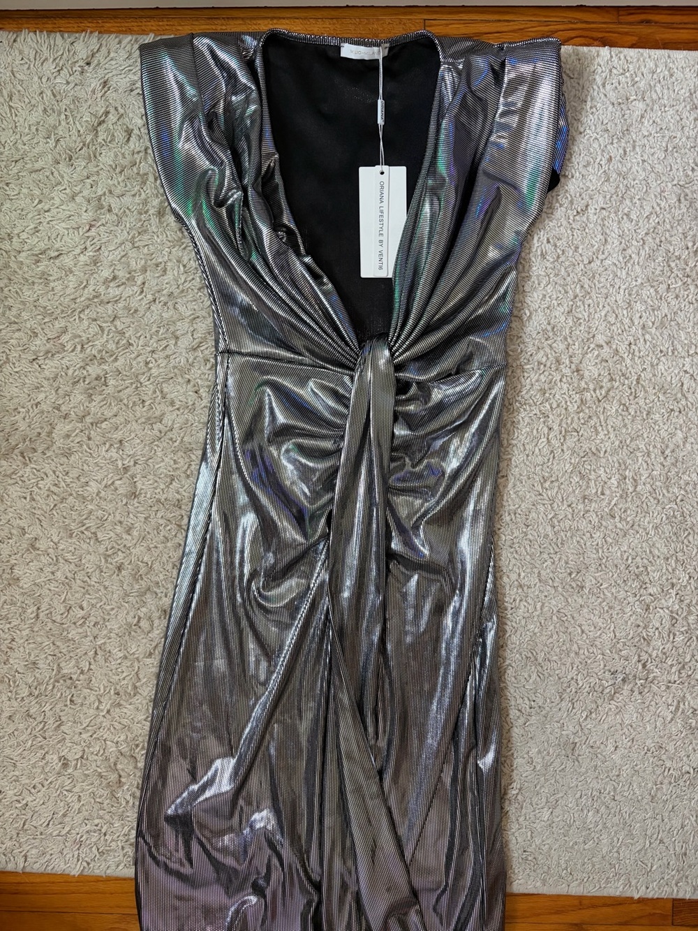 NWT Silver Oriana Maxi Women's Dress